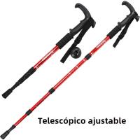 Palo De Camino De Aleación De Aluminio Retráctil Para Escalada Y Senderismo Con Manija De Goma Herramienta De Apoyo Para Actividades Al Aire Libre - details 1