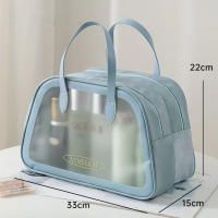 MEJORADA MT-103 Neceser de Maquillaje Impermeable con Separación Seco/Húmedo – PVC Transparente, Disponible en Dos Tamaños - details 14