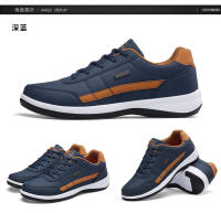 Zapatos Casuales Para Hombre PU Cuero Ligeros Y Cómodos Deportivos Al Aire Libre Con Cordones Moda Transversal - details 15