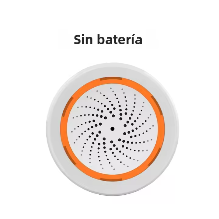 Alarma Inteligente Tuya Zigbee Con Sirena Sensor De Temperatura Y Humedad Para Seguridad Doméstica Con Alertas De Estroboscopio Compatible Con Hub TUYA - 1
