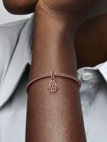Pandora - Charm Colgante de mano de Fátima protectora - Baño de Oro Rosa de 14 K - details 2