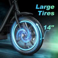 HONEYWHALE M5 Elite Patinete Eléctrico Neumático de 14 pulgadas Motor de 500W Batería de 48V 13Ah Rango de 40~45km Velocidad máxima de 40 km/h, Sistema de Iluminación LED, Cesta resistente, Sistema de plegado, A prueba de agua - details 3