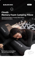 Cojín De Viaje Portátil Blackdog Outdoor Memoria De Algodón Cómodo Cuadrado Para Siesta En La Oficina Y Camping - details 0