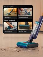 Dyson Clean+Wash Hygiene Copper y Prussian Blue - Fregadora aspiradora sin filtro para suelos duros y húmedos con cepillo motorizado, rodillo microfibra de 84.000 filamentos y detergente probiótico incluido - details 1