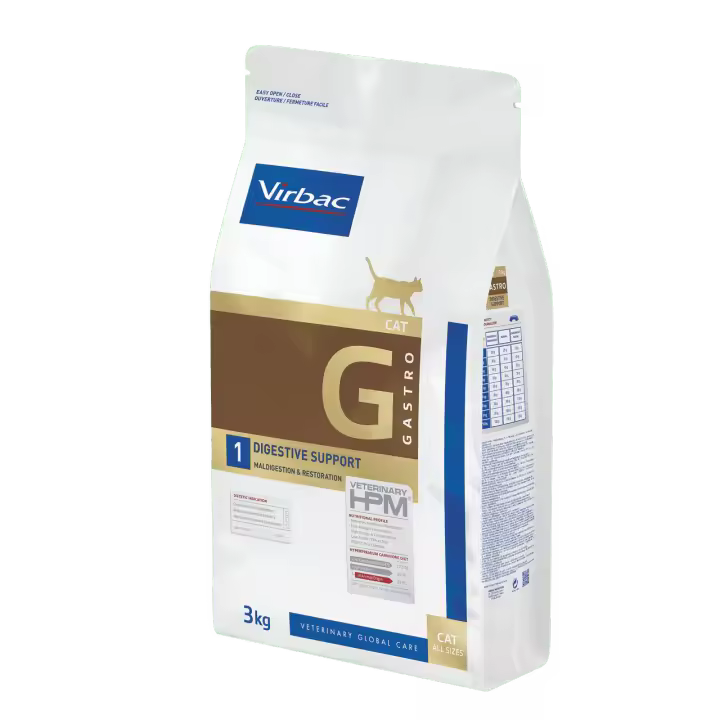 Virbac Veterinary HPM Gastro G1 Digestive Support Pienso para Gatos - 1