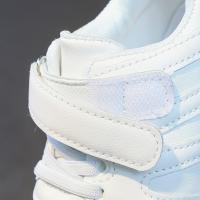 Zapatillas De Deporte Para Niños Y Niñas Blancas Transpirables Talla 26-37 Zapatos Deportivos Todoterreno Para Primavera Corrida Con Cordones Y Hebilla Material Superior De Cuero PU - details 6