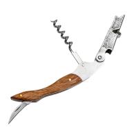 Aguja De Tira Profesional Con Mango Ergonómico De Madera Abrevidrios De Vino Y Cerveza Con Cortador De Película - details 2