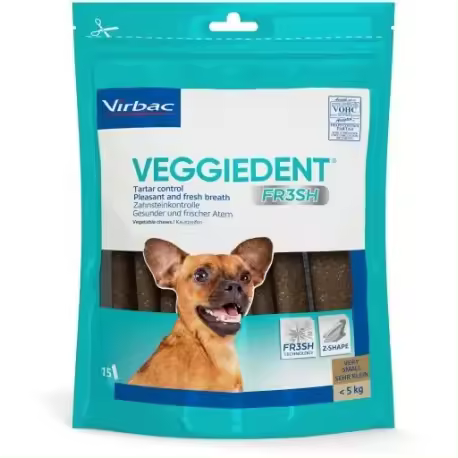 Virbac VEGGIEDENT Snack dental para perros - 1