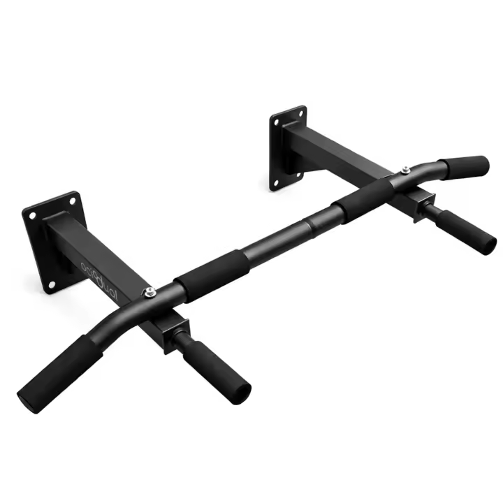 Ociodual Barra de Dominadas de Pared Elevación Pull Up Flexiones Dorsales Hasta 200Kg Negra Gym Gimnasio para Hogar Casa Fija - 1