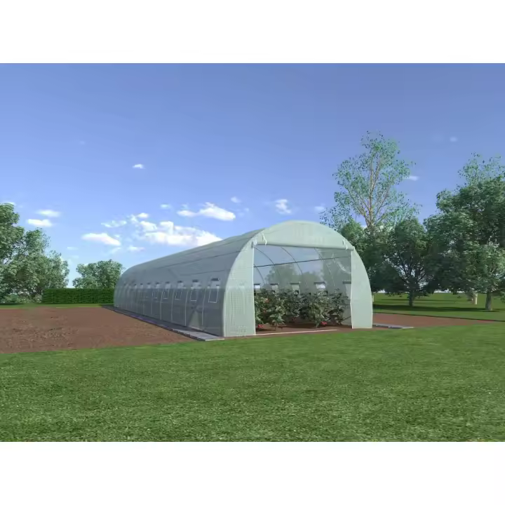 Vente-unique - Invernadero con estructura de acero IPOMEA 36 m² - Ancho 1200 x Prof. 300 x Alt. 200 cm - 1