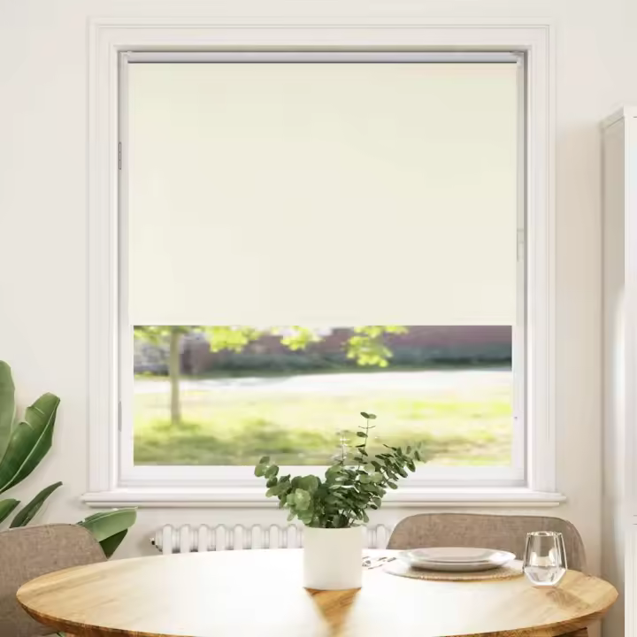 Estor Enrollable Opaco Blanco Roto 95x150cm Tela Ancho 90,7cm - 1