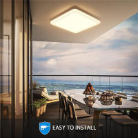 Lámpara De Techo LED Cuadrada 18W 24W 36W 48W Para Dormitorio Sala De Estar Cocina Foyer Iluminación Moderna Abs Plástico Polvo - details 13