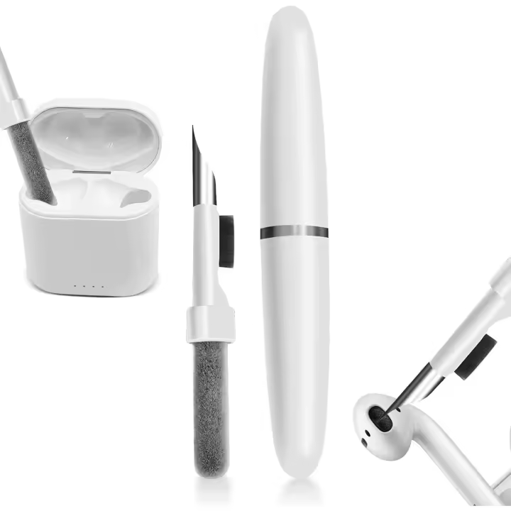 Bolígrafo limpiador de auriculares Bluetooth con cepillo suave Herramienta de limpieza de auriculares 3 en 1 - 1