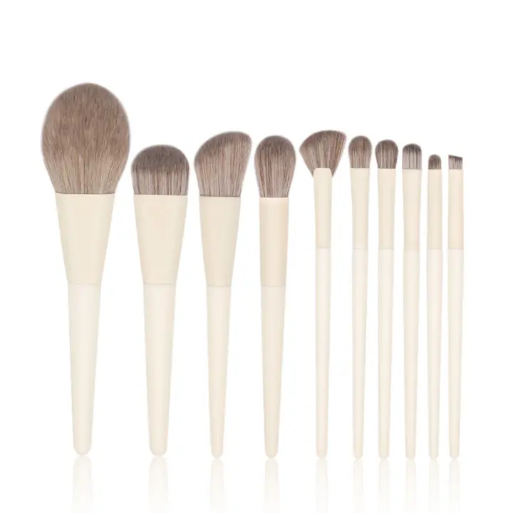 Juego de 10 brochas de maquillaje, brochas de maquillaje profesionales, juego de brochas de maquillaje - 1