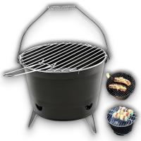 Barbacoa Redonda Metálica Portátil - Dimensiones 27x22cm - Karawan. - details 1