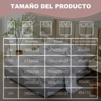 WAI 2 MARKET - Juego de Sábanas 100% Microfibra Poliéster – Suaves, Transpirables y Resistentes – Incluye Bajera Ajustable, Encimera y Fundas de Almohada – Varios Tamaños (90/135/150/180/200 cm) y Colores Elegantes – Perfectas para un Sueño Cómodo - details 3
