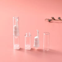 Juego De 4 Botellas De Viaje 5ml Vacío Con Bombín Para Cosméticos Loción Crema Sérum Ojo De Cuidado Tópicos Líquidos Transparentes - details 5
