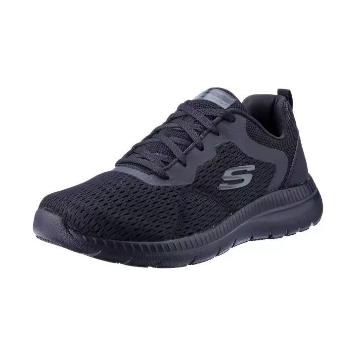Skechers Zapatilla Bountiful-Q 12607-BBK Mujer Negra Cómoda y Ligera - 1