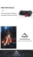 Widesea 4pcs Cordones Ajustables De Aleación De Aluminio Para Tienda De Campaña Accesorio De Equipo De Camping Y Senderismo - details 2