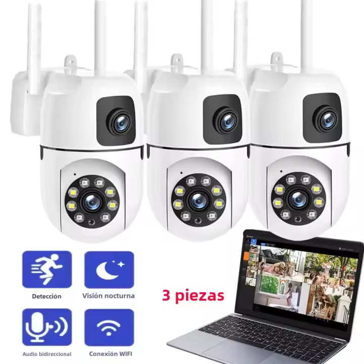 Cámara De Seguridad Interior IP 4MP Con Lente Doble WiFi Bluetooth PTZ CCTV Vigilancia Video YI IOT Montaje Vertical Pole - 1