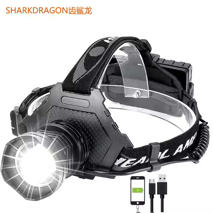 Nuevo faro P70 de alto brillo con pantalla de potencia de carga USB y zoom telescópico de salida LED - 1