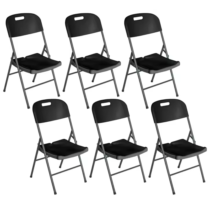Pack 6 Sillas Plegables con Asa 47x58x87cm O91 - 1