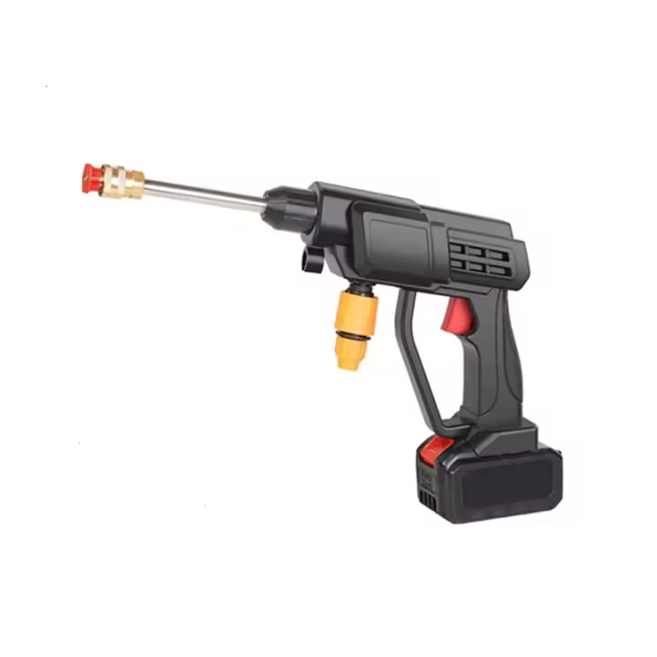 Pistola de agua eléctrica de alta presión para lavado de coche, accesorio de limpieza portátil, recargable, 24V, 200W - 1