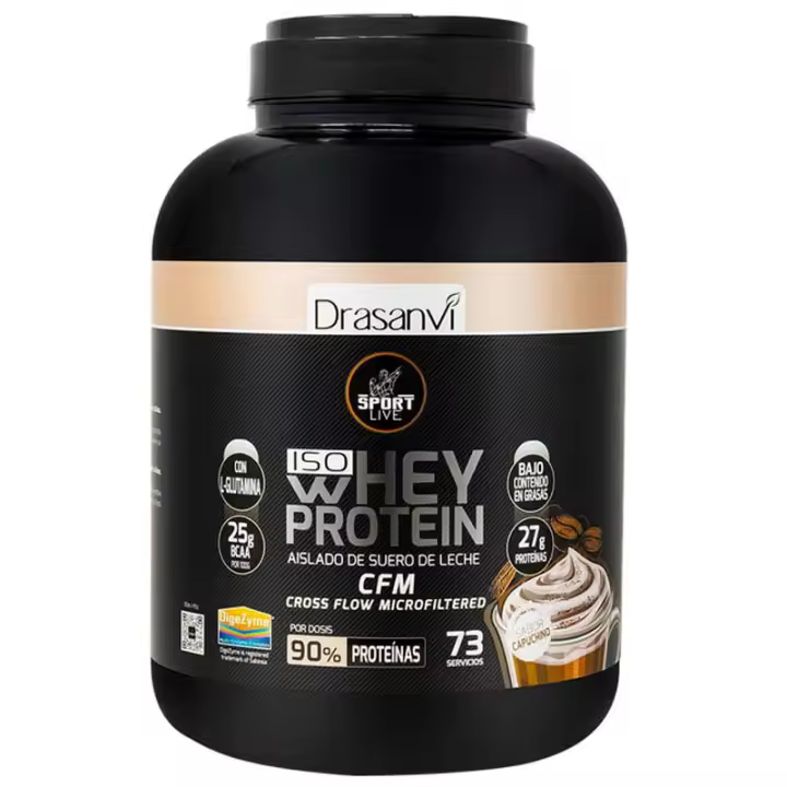 Drasanvi Iso Whey Protein 2,2kg - WHEY PROTEIN AISLADO 2,2KG SPORT LIVE DRASANVI - 1