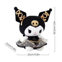 Muñeco De Peluche Sanrio Kuromi Cinnamoroll Hello Kitty My Melody Pochacco Serie Negra Cojín Regalo De Cumpleaños Para Niños Material Poliéster Relleno De Algodón PP - details 5