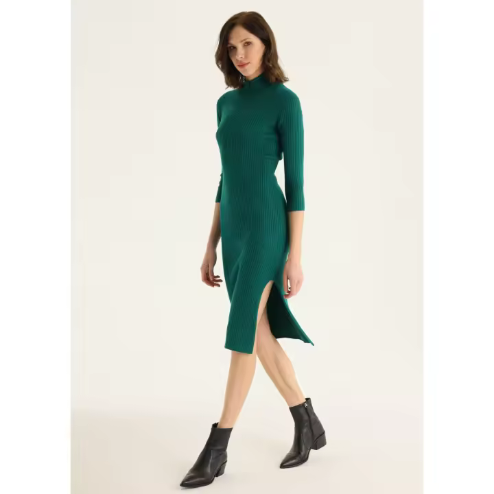 Lois Jeans - Vestido de Punto Midi Elegante y Sofisticado - 1