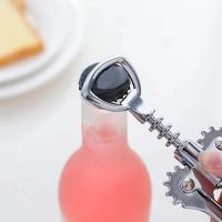 Abreventanas De Acero Inoxidable Para Vino Tipo Alas Sommelier Herramienta De Apertura De Botellas Con Retirador De Tapa De Vidrio - details 2
