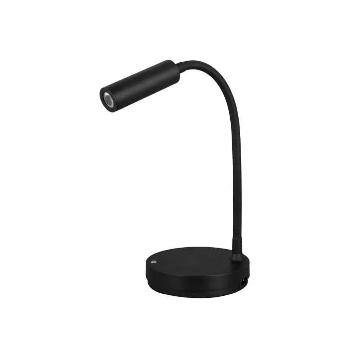Lámpara de Mesa LED Stem 5W Negra, Luz Cálida, Carga inalámbrica y ajustable - 1