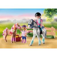 PLAYMOBIL country, cuidado de caballos (71259) starter pack, con yegua, potro, amazona, jinete bebe y muchos accesorios para montar a caballo o pony - details 2
