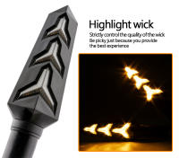 2Pcs Lámpara De Señal LED Para Motocicleta Indicador De Giro Flexible Freno Y Faro Trasero De Moto Luz De Advertencia - details 7