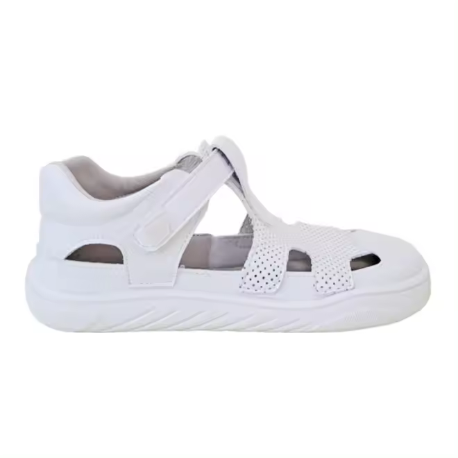 Sandalias Microfibra Perforada Blanca Piruflex Tallas Grandes - 1