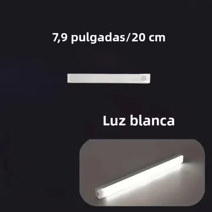 Tira De Luz LED Con Sensor De Movimiento Humano Para Armarios Y Escaleras Recargable Por USB Magnética Y Wireless Para Corredores Y Armarios - 1