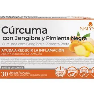 Natysal Cúrcuma Jengibre y Pimienta 30 Cápsulas - 1