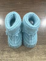 Botitas De Invierno Para Bebés Hombres Y Mujeres Hechas a Mano Primera Caminata De Niños Doble Calentamiento Antideslizante Material De Tela - details 1