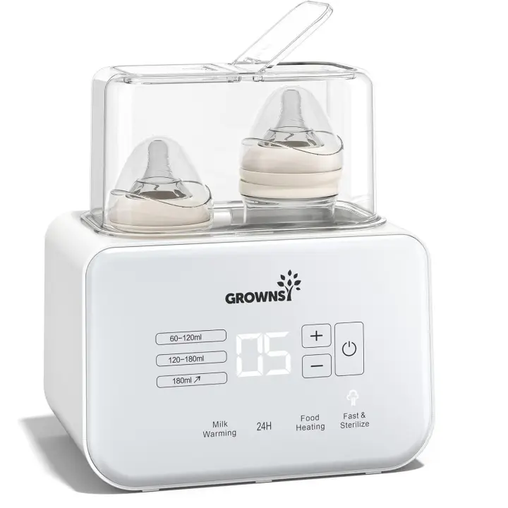 Calienta Biberones | Esterilizador Biberones | Calentador rápido de alimentación para niños 8-En-1 y desfreezador Pantalla LCD Precise Control de Temperature Para Leche Maternal - 1