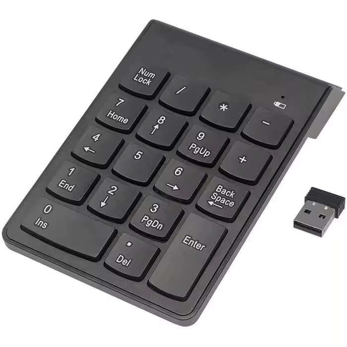 Mini teclado numérico inalámbrico de 18 Teclas, USB de 2,4 GHz, compatible con Windows, Mac y Linux. - 1
