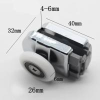 Rodillos De Puerta De Baño 2024 Pulleyes Para Vidrio Y Aluminio Ruedas De Deslizamiento Accesorios De Puertas De Ducha Y Estudio - details 4