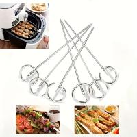 10pcs Accesorios Universales Para Horno De Air Fryer Asador Vertical Palillos De Acero Inoxidable 304 Herramientas De BBQ Resistentes Al Calor Fáciles De Limpia - details 2