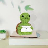 Adorno De Tortuga Positiva Bonito Pequeño Animal Hecho a Mano Regalo Inspiracional Soporte Emocional Motivacional Para Cumpleaños - details 4