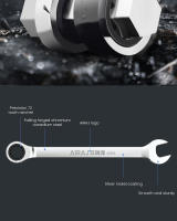 Llave De Eje Ratchet Multifuncional AIRAJ 72 Dientes 7/9/11 MM Herramienta De Reparación Automotriz Y Mecánica DIY En Acero Cromo Vanadio - details 7