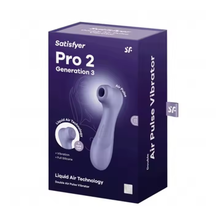 SATISFYER PRO2 VIBRADOR DE AIRE DOBLE GENERATION 3 LILA 1UN - 1