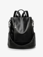 Mochila de cuero para Mujer, Bolso de viaje de Ocio, antirrobo, nuevo modelo, mochila de gran capacidad, Bolso de cuero, bolso de ocio de un solo hombro, multiusos - details 10