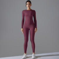 Conjunto De Yoga Deportivo Transpirable Y Estirable Con Control De La Panza Y Modelador Leggings De Glúteos Slimming Top Activo Para Gimnasio - details 42