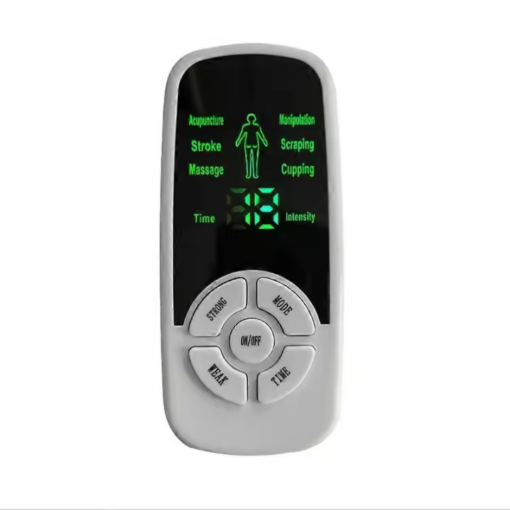 Estimulador muscular Eléctrico therapy digital decenas masajeador micro Corriente 6-velocdad, almohadilla de 4 electrodos, Salud Cuerpo Meridian masajeador - 1