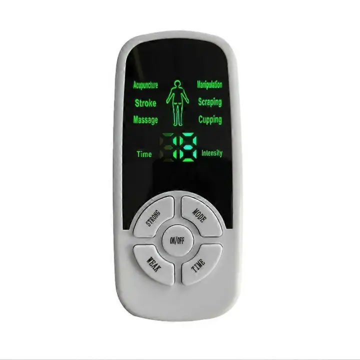 Estimulador muscular Eléctrico therapy digital decenas masajeador micro Corriente 6-velocdad, almohadilla de 4 electrodos, Salud Cuerpo Meridian masajeador - 1