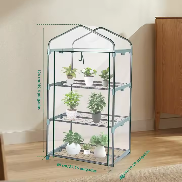 Cubierta De Invernadero Para Jardín Transparente Y Impermeable Protección Contra Heladas Sin Marco De Hierro Ideal Para Cultivo Y Jardinado - 1